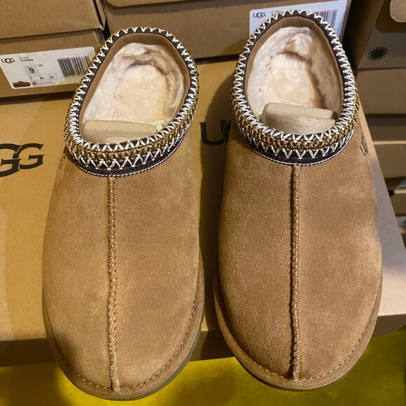 UGG Women's Tasman Suede upper Slipper Chestnut - Picture 3 of 5